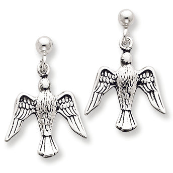 Sterling Silver Dove Post Earrings