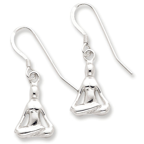 Sterling Silver Yoga Dangle Earrings