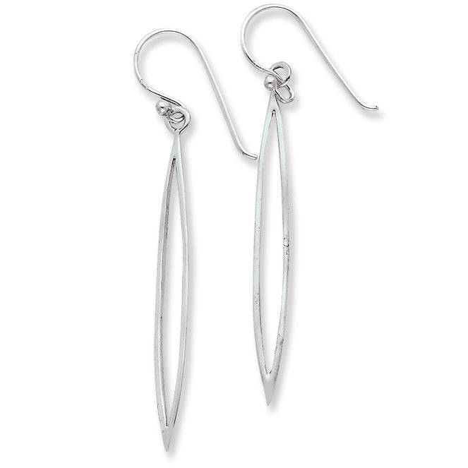 Sterling Silver Polished Dangle Earrings