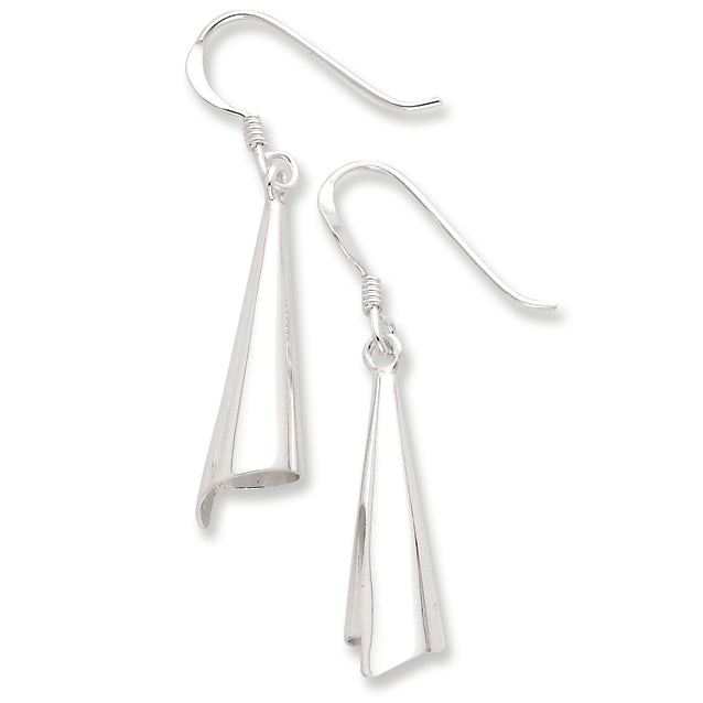 Sterling Silver Polished Cone Earrings