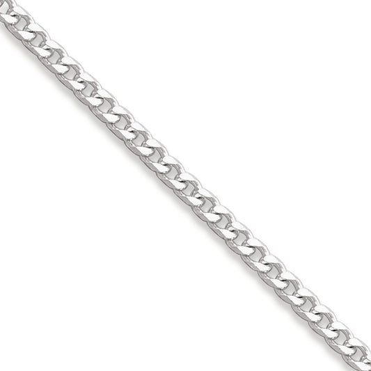 Sterling Silver Polished 3.2mm Curb Chain