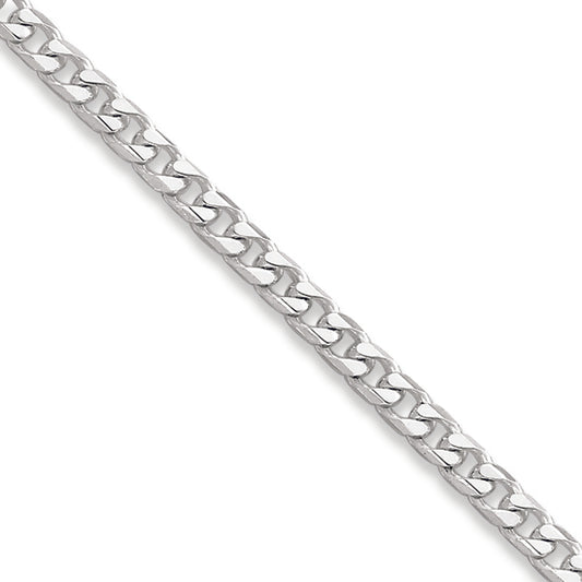 Sterling Silver Polished 3.7mm Curb Chain