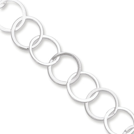 Sterling Silver Circle Link Bracelet