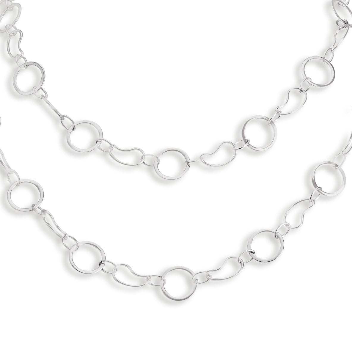 Sterling Silver Polished Fancy Link Bracelet