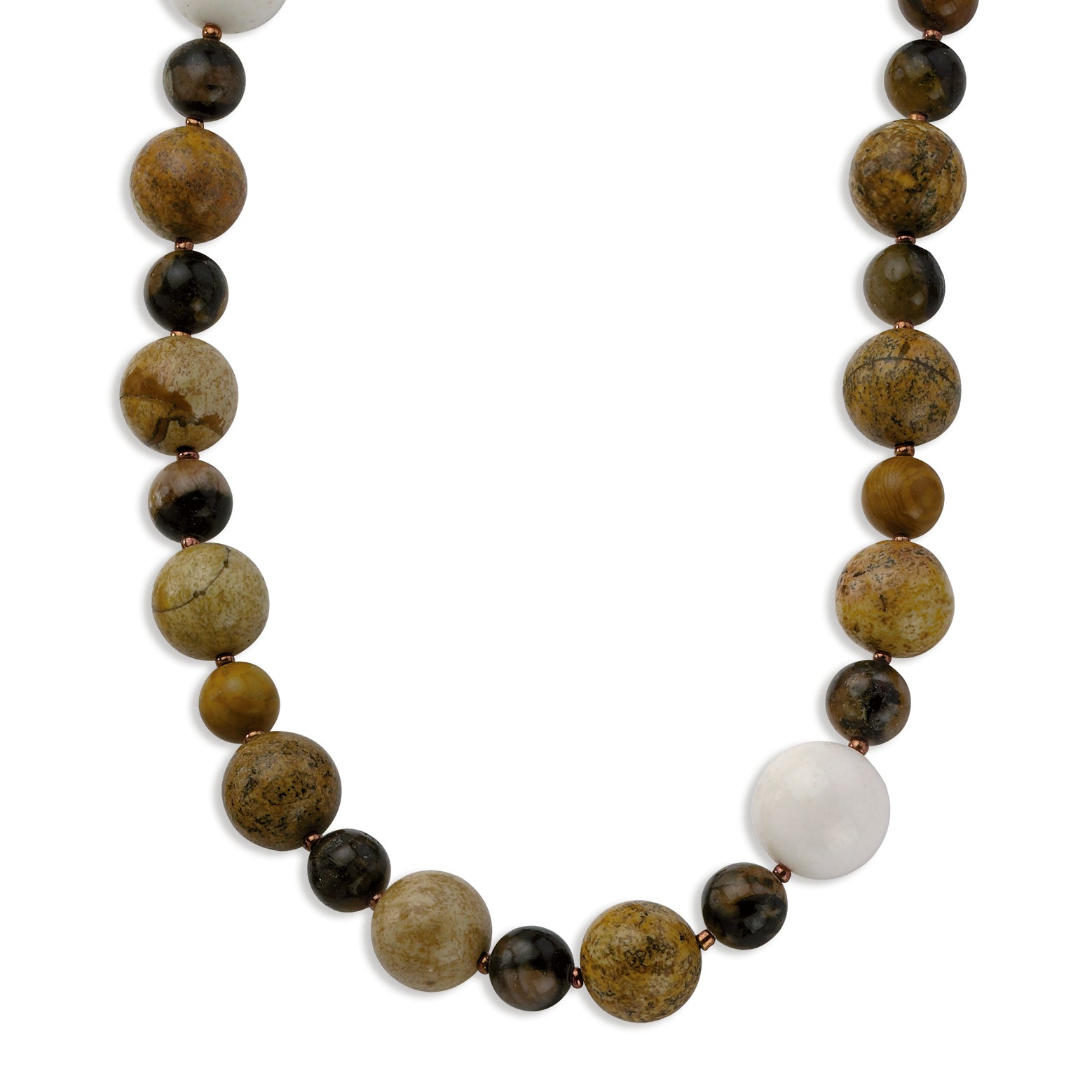 Sterling Silver Crack & Crazy Lace Agate w-Faux Suede Strap Necklace