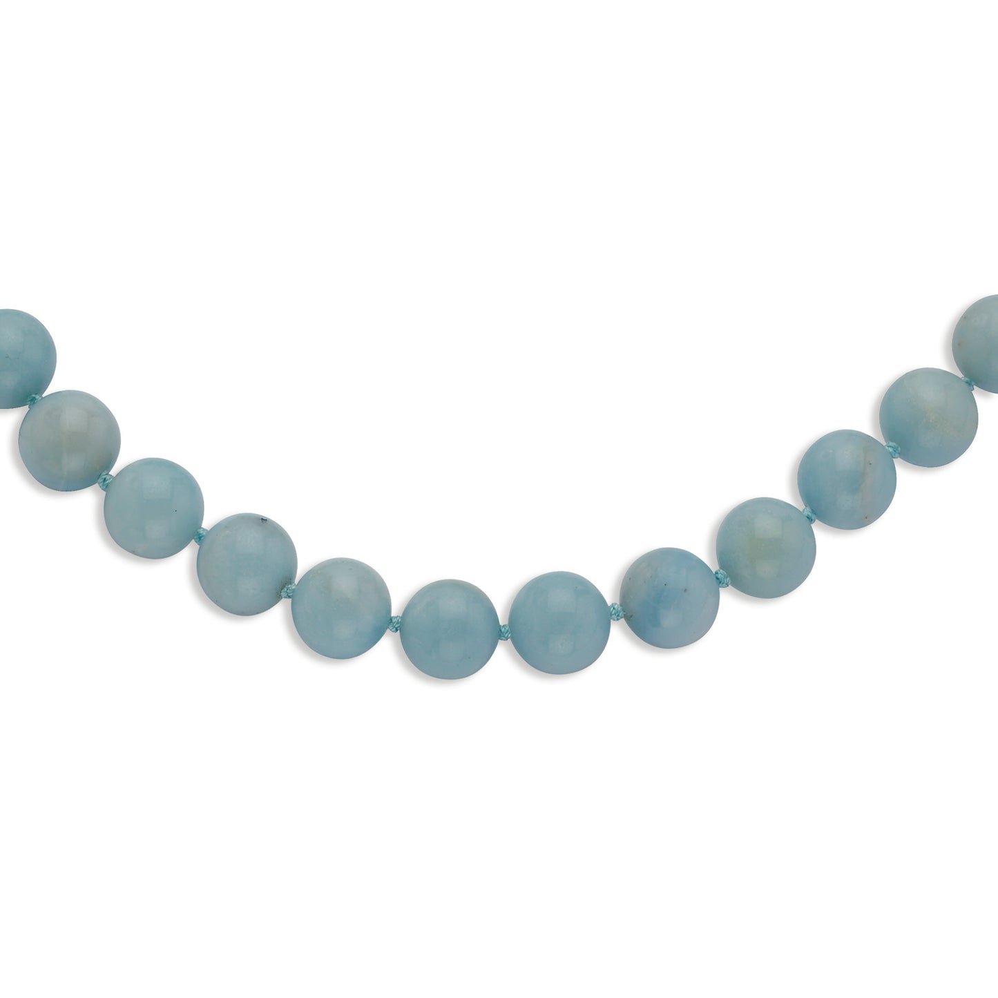 12-12.5mm Smooth Beaded Amazonite Necklace