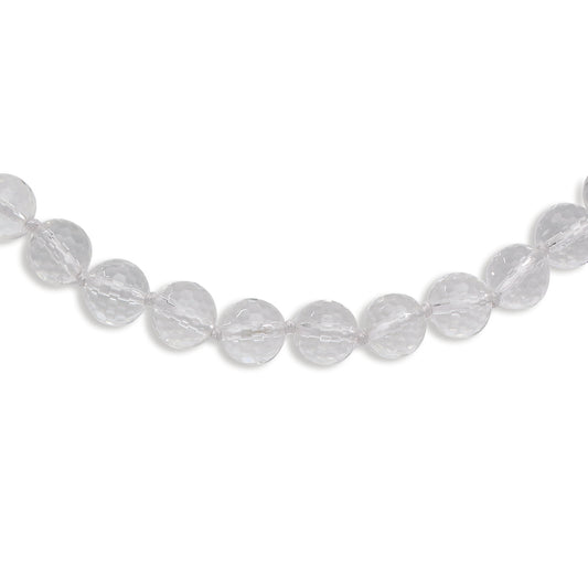 10-10.5mm Faceted Crystal Necklace