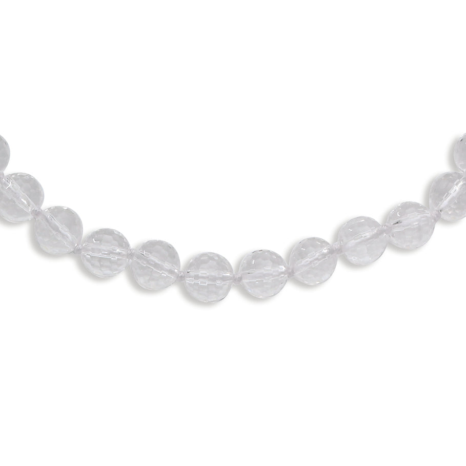 8-8.5mm Faceted Crystal Necklace
