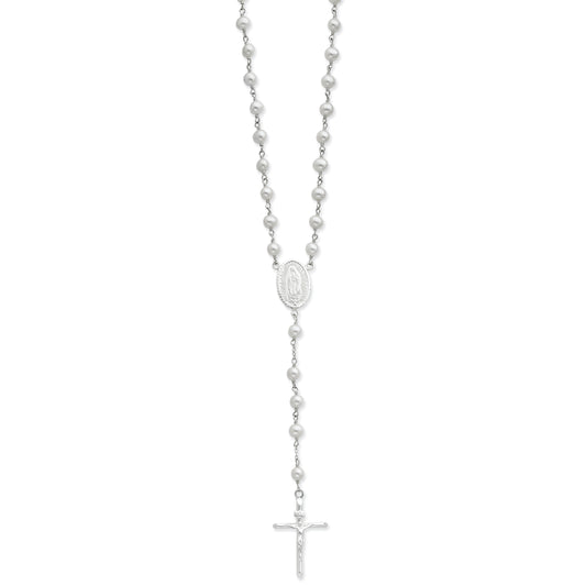 Sterling Silver Freshwater Cultured Pearl Rosary