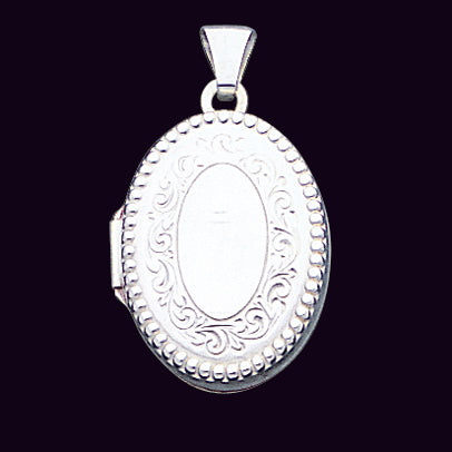 Sterling Silver Oval Locket