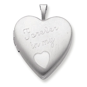 Sterling Silver 20mm Forever in my Heart Locket