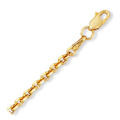 14K Solid Yellow Gold Forsantina Chain 3.1mm thick 20 Inches