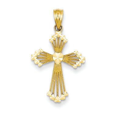 14K Gold Passion Cross Pendant