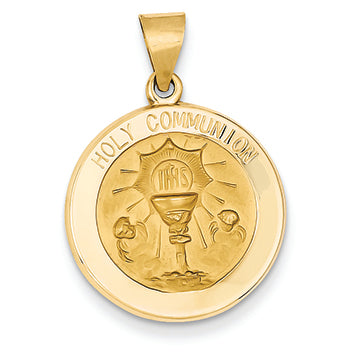 14K Gold Holy Communion Medal Pendant