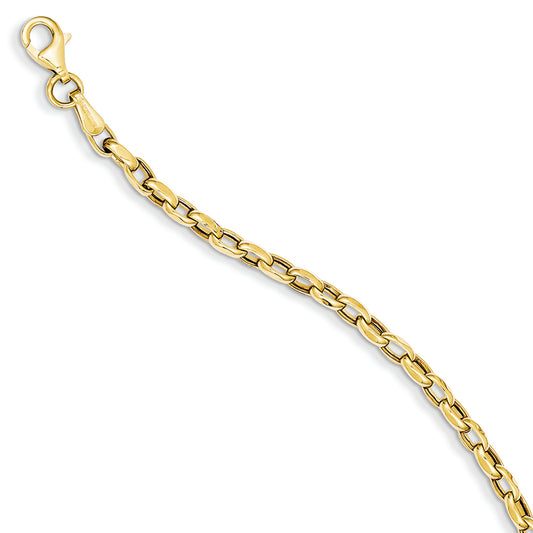 14K Gold Fancy Link Bracelet 7.25 Inches