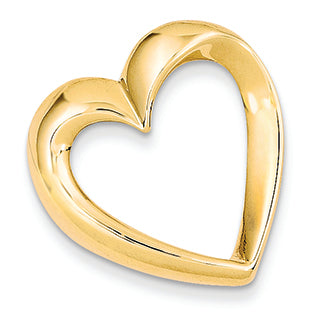 14K Gold Heart Slide