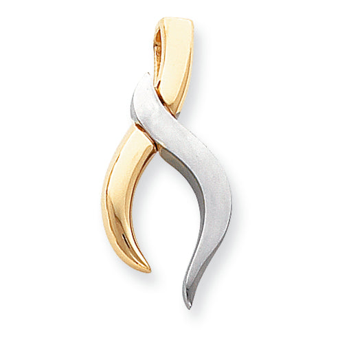14K Gold Two-Tone Fits up to 6mm on Both Fancy/Regular/Reversible Fancy Omega Sl