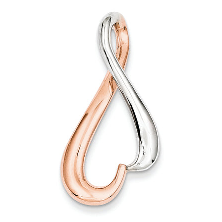 14K GoldW & Rose Omega Slide Fits up to 6mm