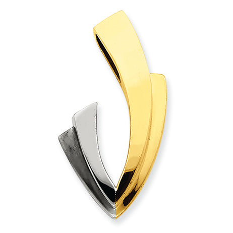 14K Gold Two-tone Slide