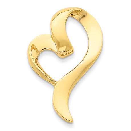 14K Gold Heart Slide