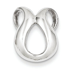 14K White Gold Fits up to 2mm Regular & 4mm Fancy/Reversible Fancy Omeg