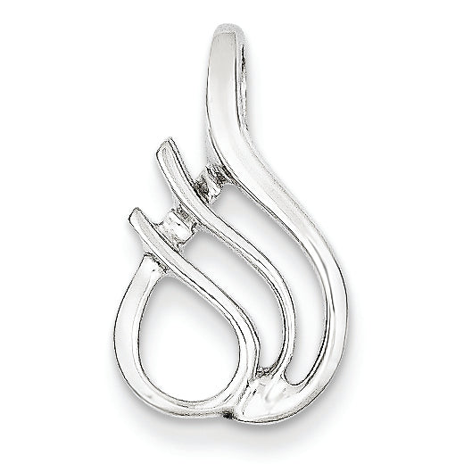 14K White Gold Fits up to 2.5mm on Both Fancy/Regular/Reversible Fancy Omeg