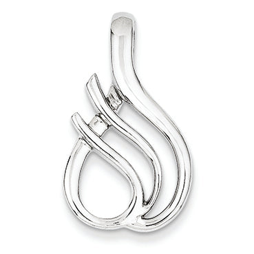 14K White Gold Fits up to 3mm Regular & 6mm Fancy/Reversible Fancy Omega Sl