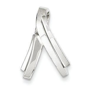 14K White Gold Fits up to 4mm Omega, 6mm Reversible, Omega Slide"