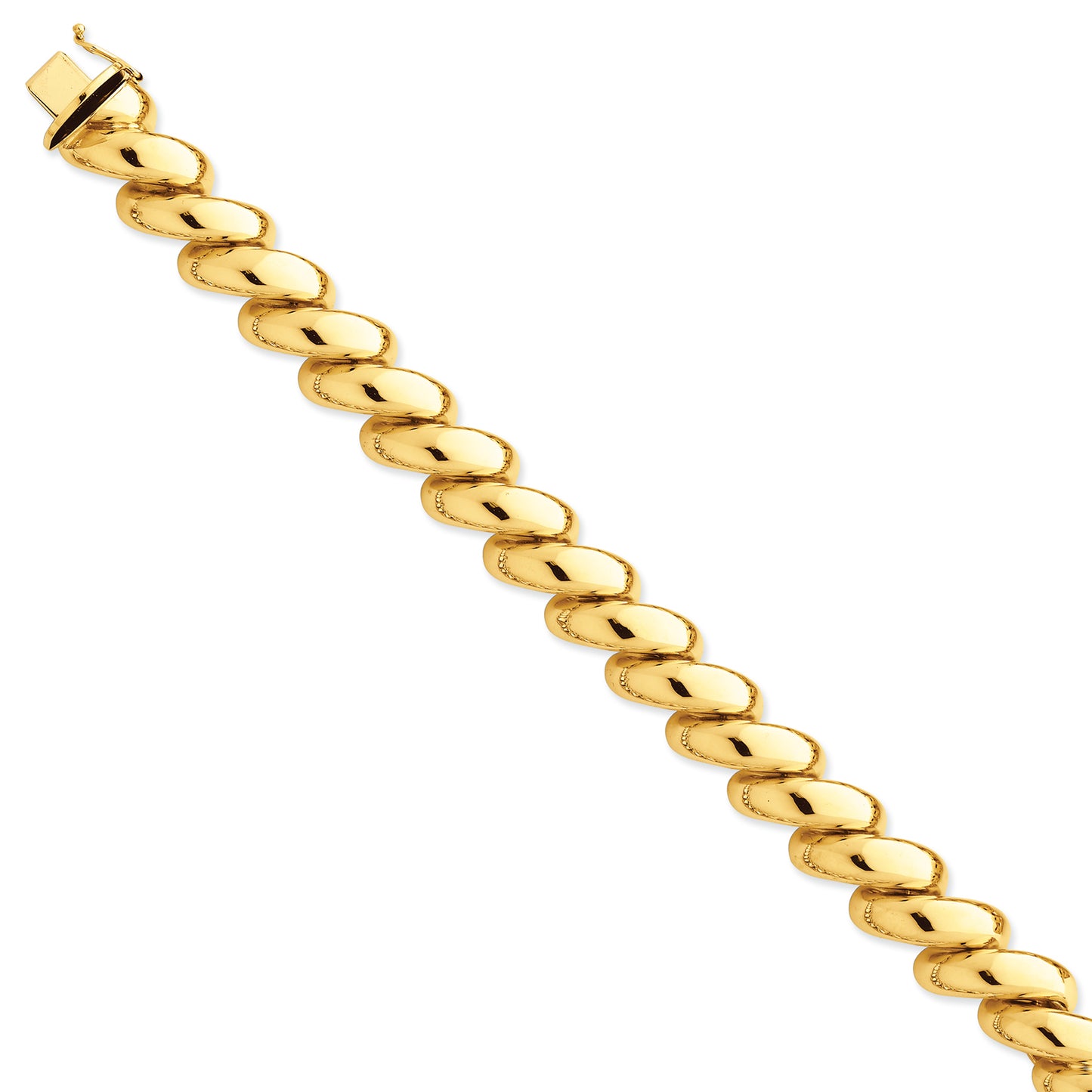 14K Gold San Marco Bracelet 8 Inches