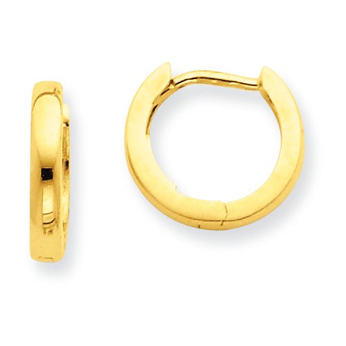 14K Gold 2.25mm Hinged Hoop Earrings