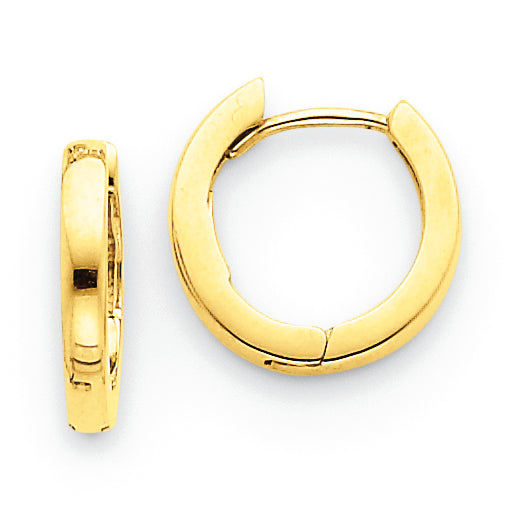 14K Gold Hinged Hoop Earrings