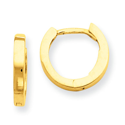 14K Gold Hinged Hoop Earrings