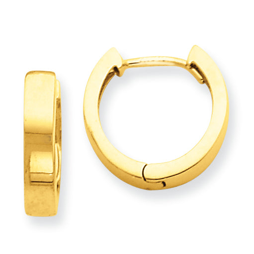 14K Gold Hinged Hoop Earrings