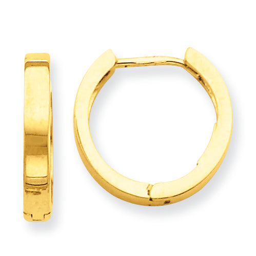 14K Gold Hinged Hoop Earrings