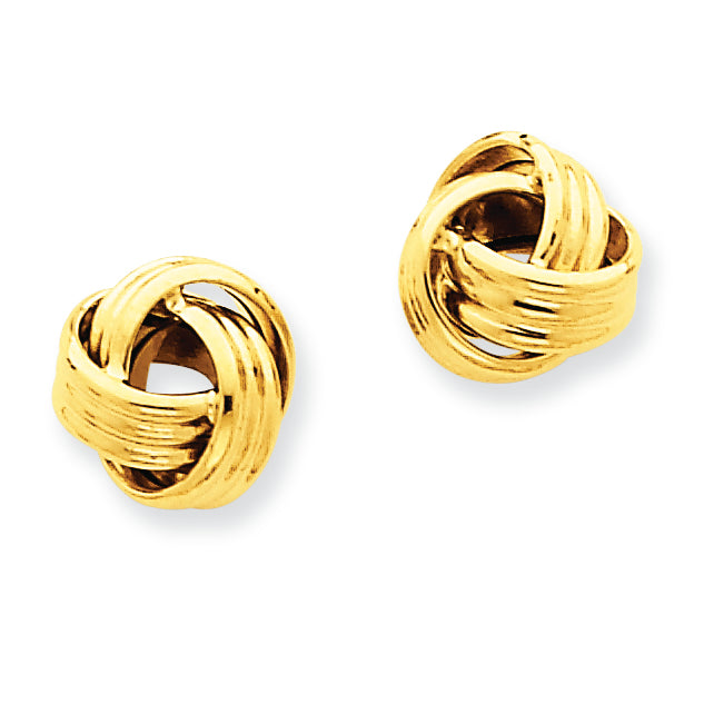 14K Gold Love Knot Earrings