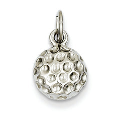 14K White Gold Golf Ball Charm