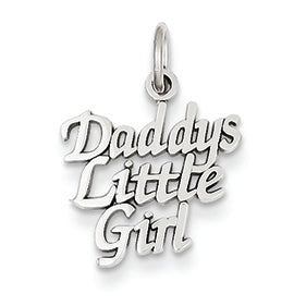 14K White Gold DADDY'S LITTLE GIRL CHARM