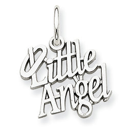 14K White Gold Little Angel Charm