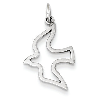 14K White Gold Dove Charm
