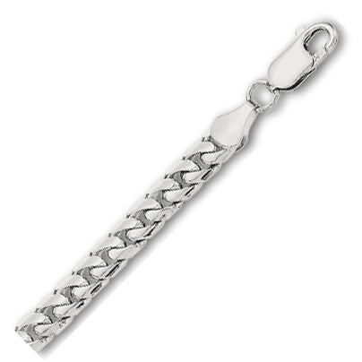 14K Solid White Gold Miami Cuban Link 5.8mm thick 22 Inches