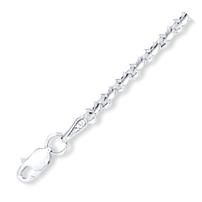 14K Solid White Gold Forsantina Chain 3.1mm thick 24 Inches