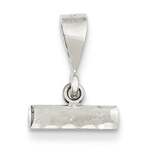 14K Goldw Casted Small Diamond Cut Number Top Charm