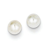 14K Gold 4-4.5mm Cultured Pearl Stud Earrings