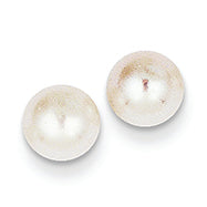 14K Gold 6-6.5mm Cultured Pearl Stud Earrings