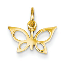 14K Gold Butterfly Charm