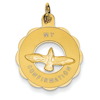 14K Gold My Confirmation with Dove Pendant