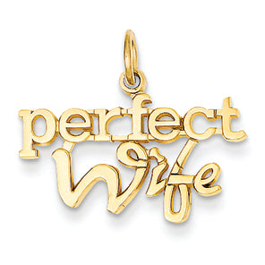 14K Gold Perfect Wife Charm