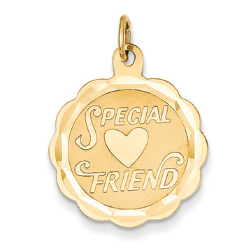 14K Gold Special Friend Charm