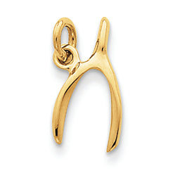 14K Gold Wishbone Charm