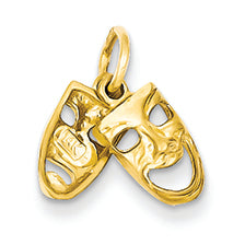 14K Gold Comedy/Tragedy Charm